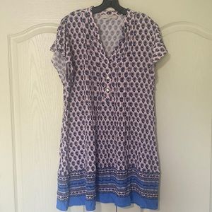 Loft multi-colored swing dress